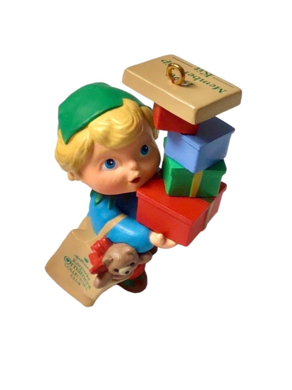 Hallmark 1990 “Armful of Joy” Christmas Ornament
